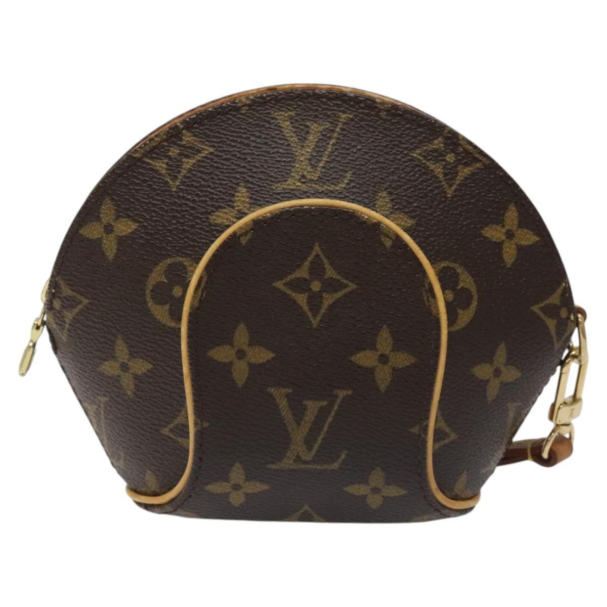 Louis Vuitton Ellipse Wristlet Clutch Monogram Canvas, BROWN, CANVAS, Clutche & pouche