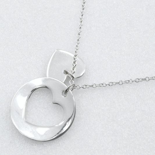 Tiffany & Co. Heart stencil Necklace Silver 925, SILVER, SILVER, Necklace