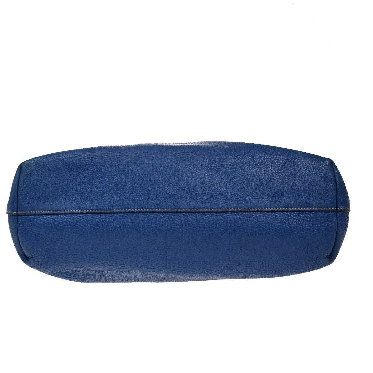 Prada Vintage Tote Leather, BLUE, LEATHER, Tote bag