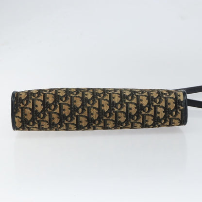 Christian Dior Vintage Trotter Shoulder Bag Canvas, NAVY, CANVAS, Shoulder bag