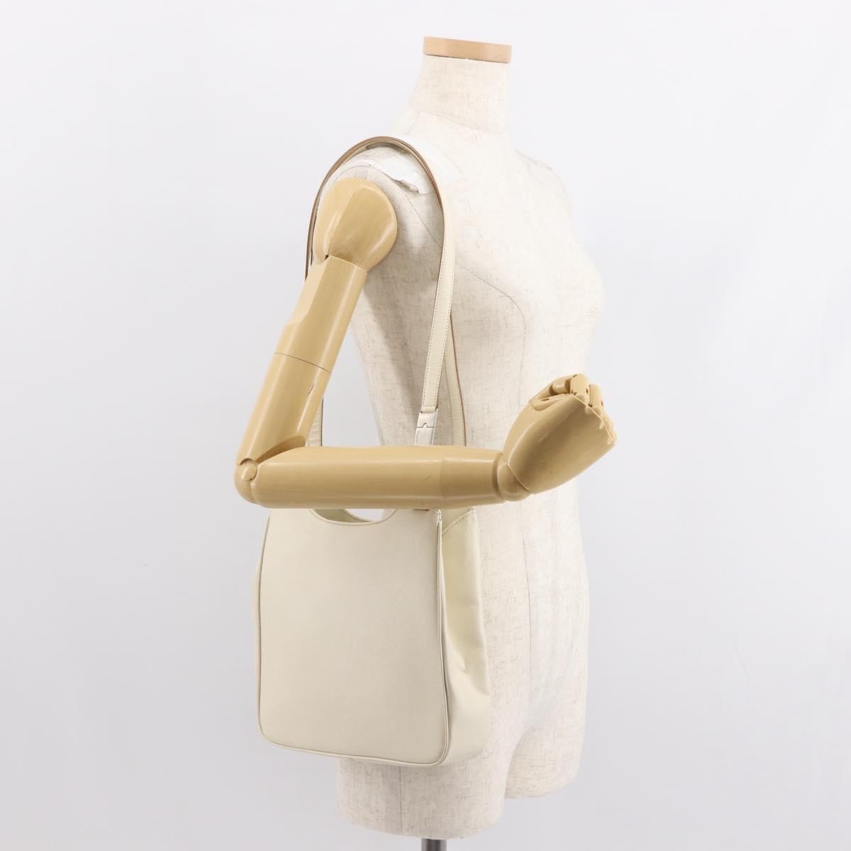 Salvatore Ferragamo Shoulder Bag Leather, ECRU, LEATHER, Shoulder bag