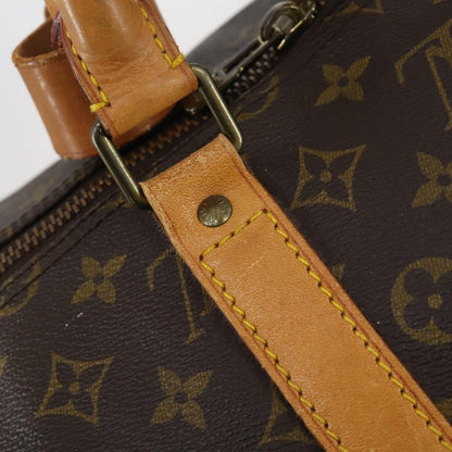 Louis Vuitton Keepall Bag Monogram Canvas, BROWN, CANVAS, Travel bag