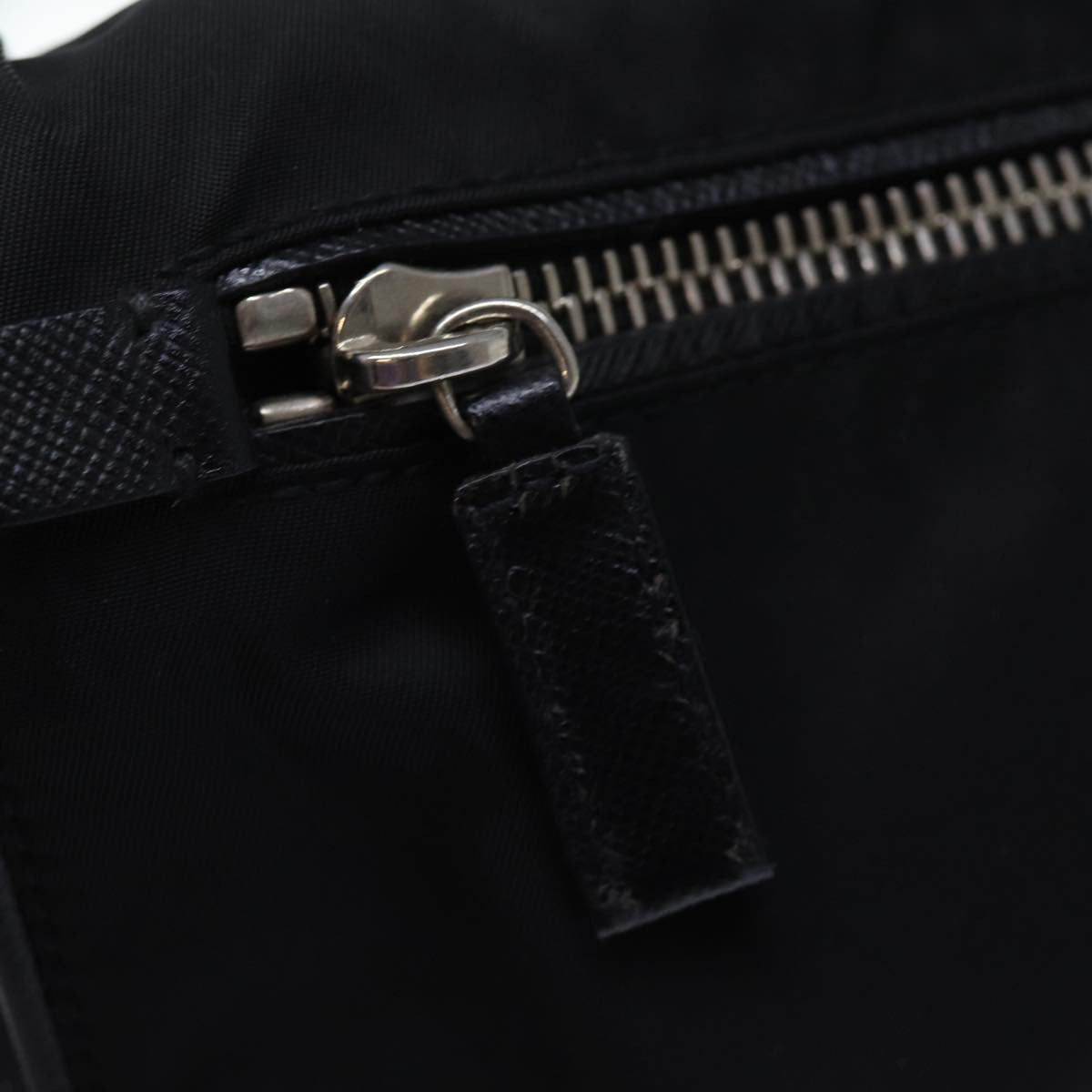 Prada Buckle Messenger Bag Tessuto, BLACK, NYLON, Shoulder bag
