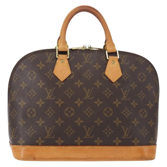 Louis Vuitton Alma Handbag Monogram Canvas, BROWN, CANVAS, Handbag