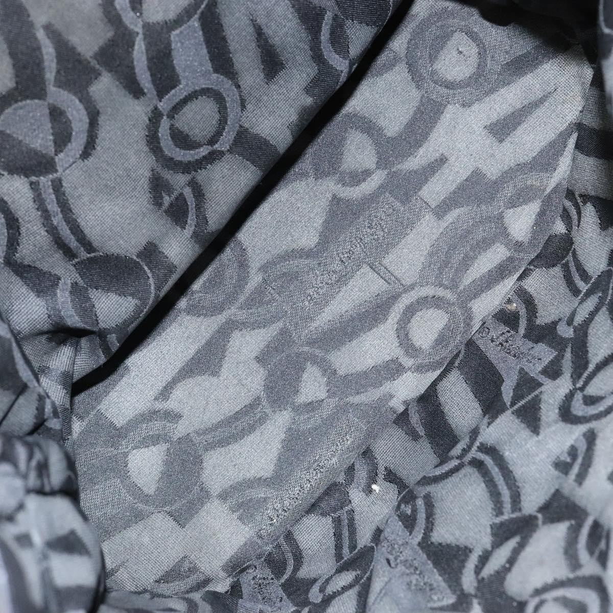 Salvatore Ferragamo Vala Shoulder Bag Canvas, BLACK, CANVAS, Shoulder bag