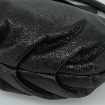 Salvatore Ferragamo Flap Handbag Leather, BLACK, LEATHER, Handbag