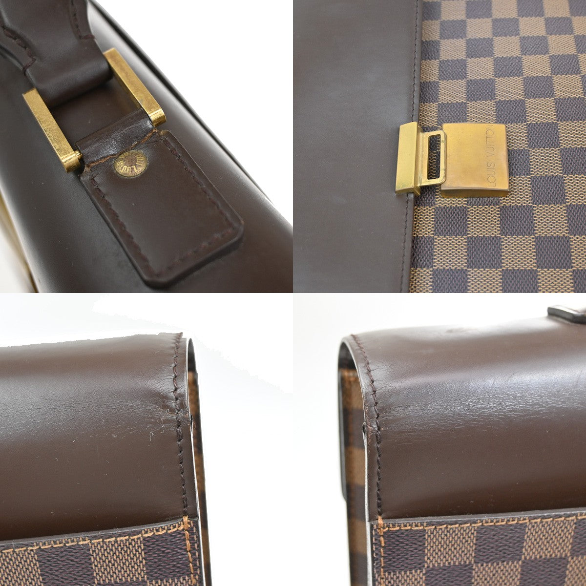 Louis Vuitton Altona Bag Damier, BROWN, CANVAS, Briefcase