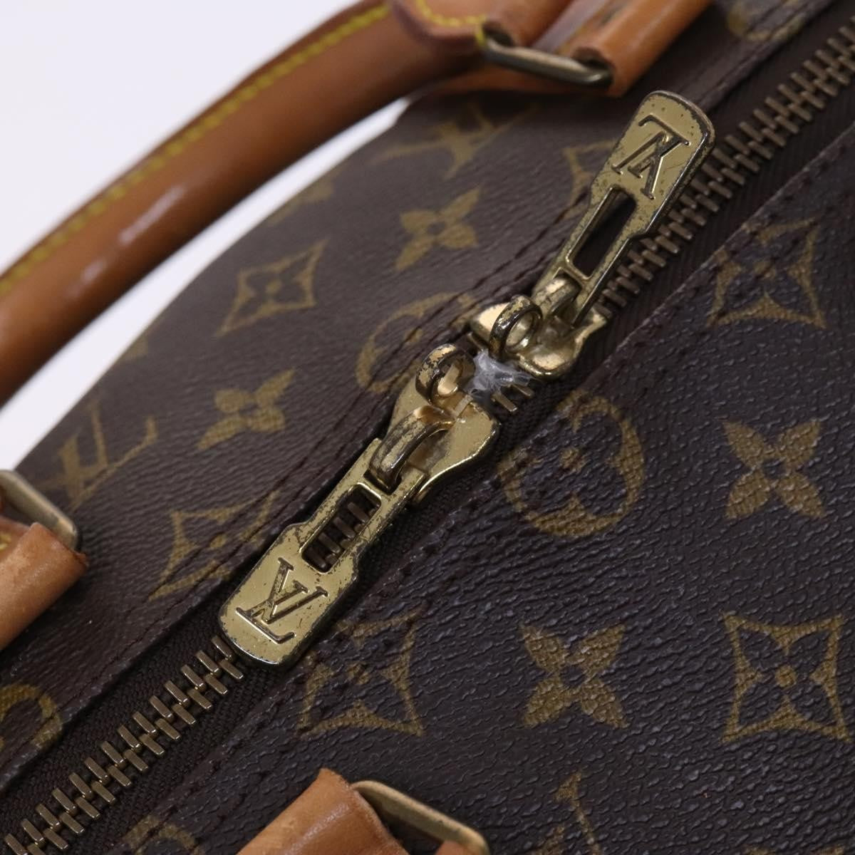 Louis Vuitton Keepall Bag Monogram Canvas, BROWN, CANVAS, Travel bag