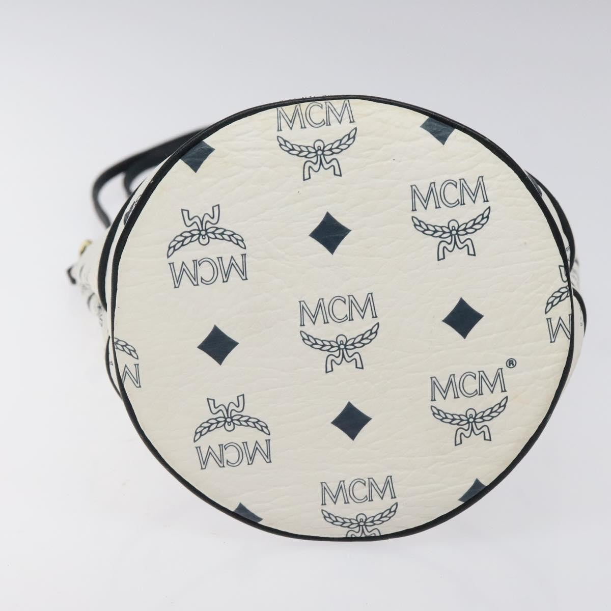 MCM Visetos Shoulder bag PVC, White, PVC, Shoulder Bag