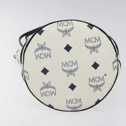 MCM Visetos Shoulder bag PVC, White, PVC, Shoulder Bag