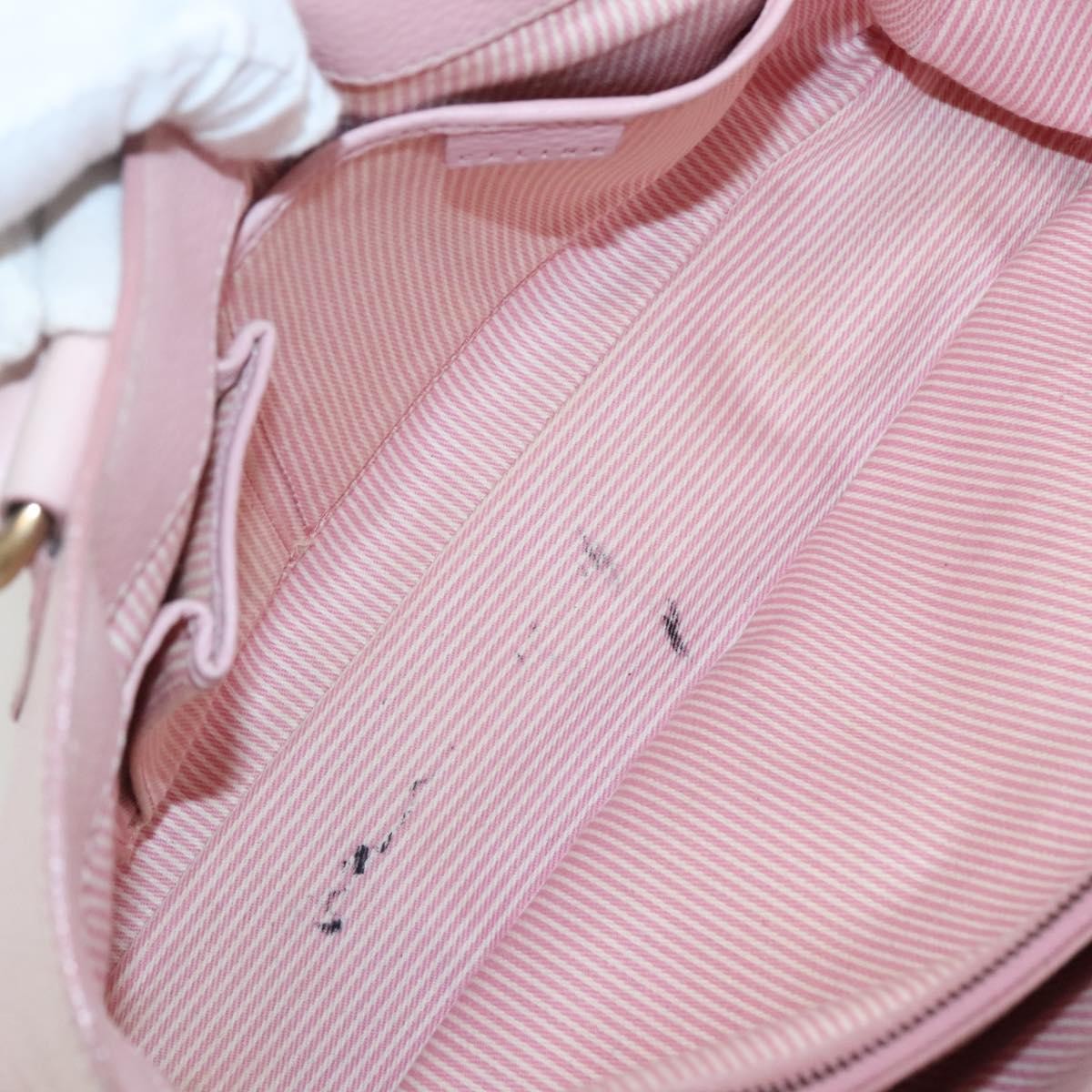 Celine Boogie Satchel Leather, PINK, LEATHER, Handbag