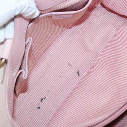 Celine Boogie Satchel Leather, PINK, LEATHER, Handbag