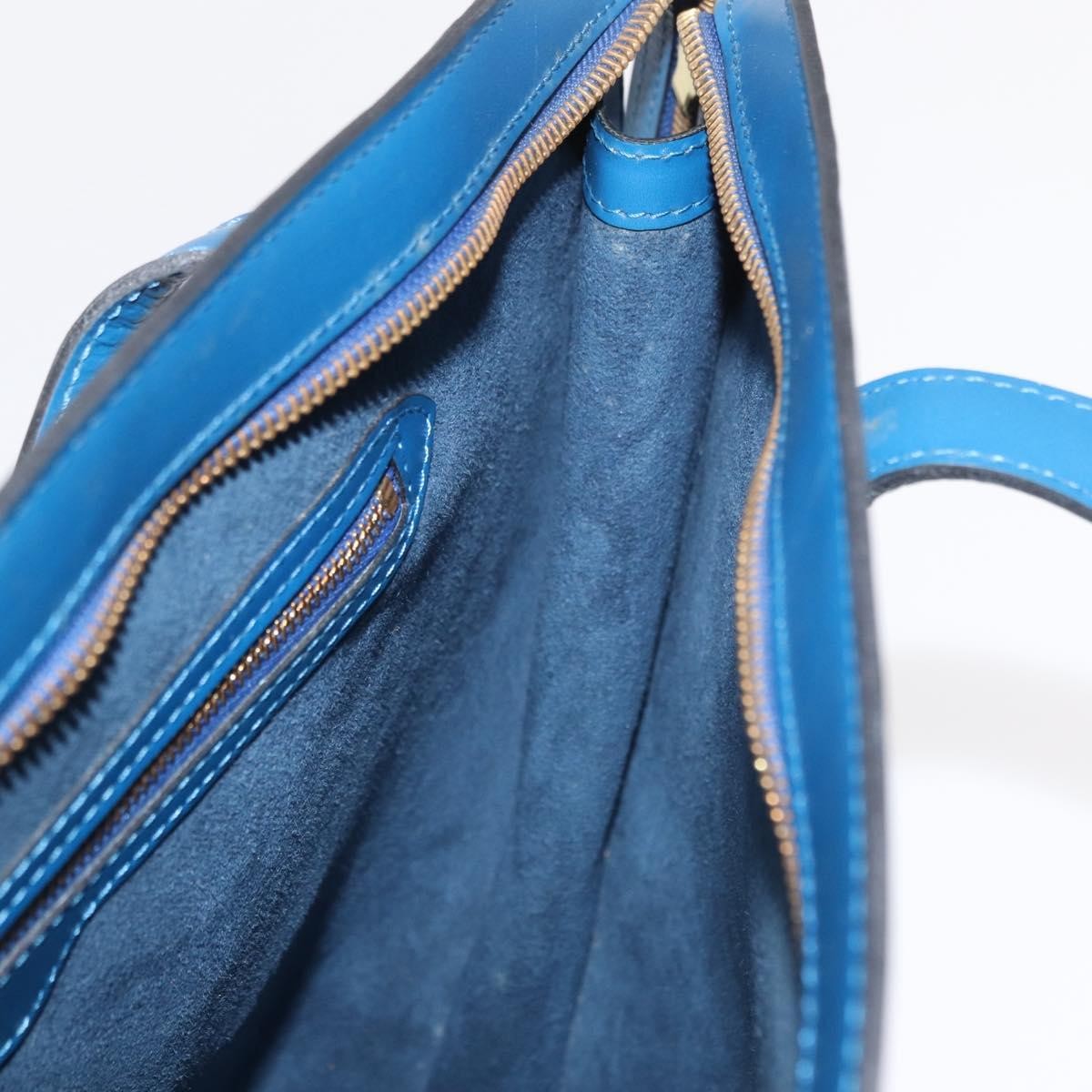 Louis Vuitton Saint Jacques Handbag Epi Leather, BLUE, LEATHER, Shoulder bag