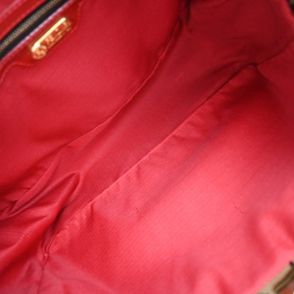 Fendi Vintage FF Handle Tote Leopard Print Jacquard, BROWN, CANVAS, Handbag