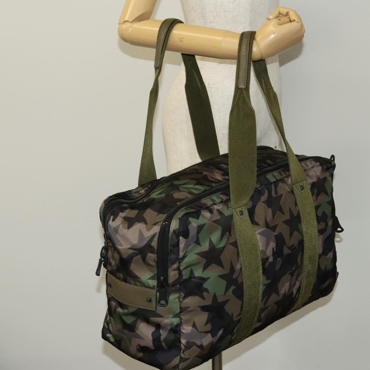 Valentino Garavani Camouflage Boston bag Nylon, MULTICOLOUR, NYLON, Travel bag