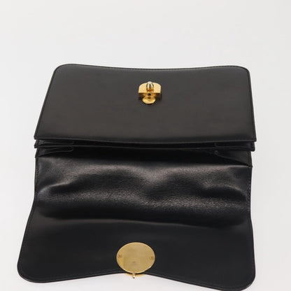 Gucci 1973 Flap Top Handle Bag Leather, BLACK, LEATHER, Handbag