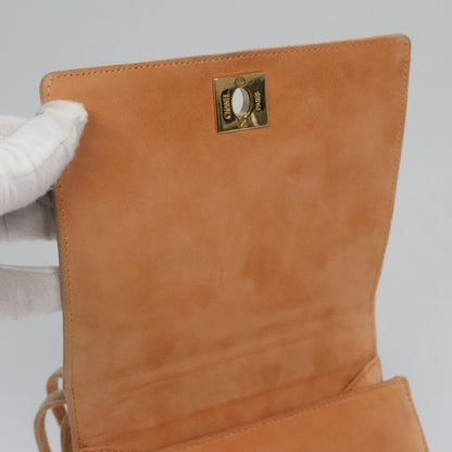 Chanel Flap Crossbody Bag Suede Patchwork, BEIGE, SUEDE, Crossbody bag