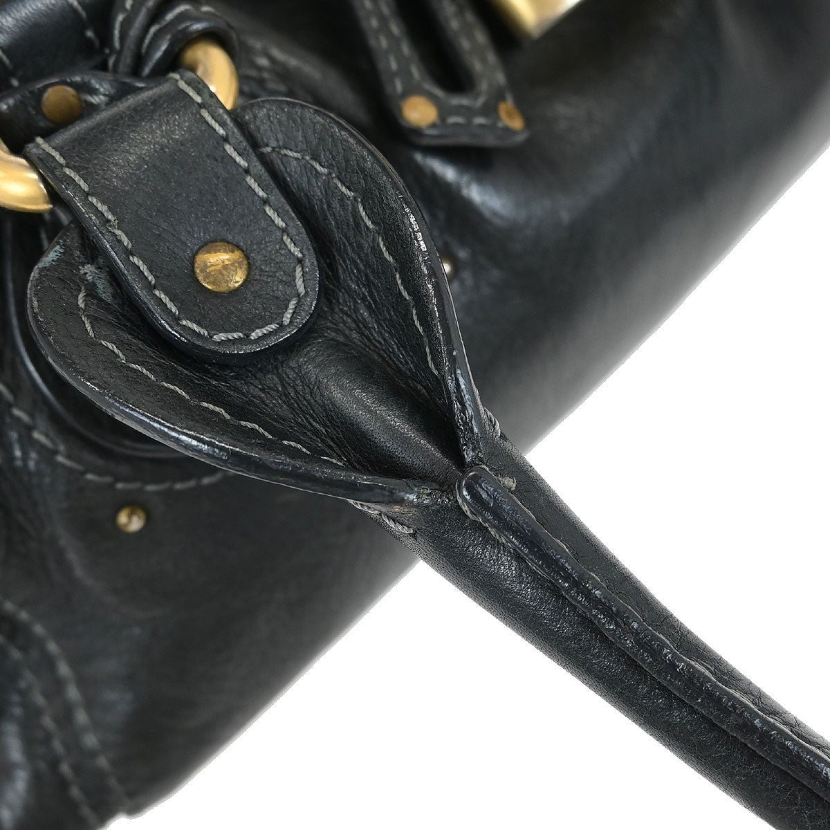 Chloe Paddington Lock Satchel Leather, BLACK, LEATHER, Handbag