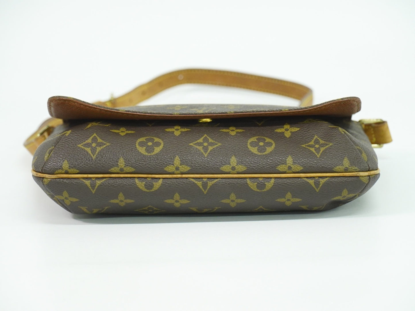 Louis Vuitton Musette Tango Handbag Monogram Canvas, BROWN, CANVAS, Shoulder bag
