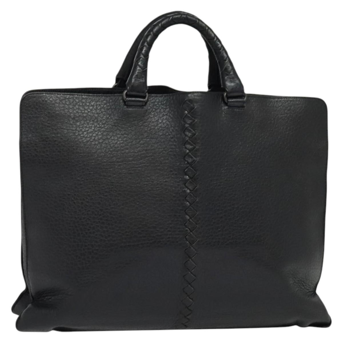 Bottega Veneta Double Compartment Convertible Tote Intrecciato Nappa, BLACK, LEATHER, Tote bag