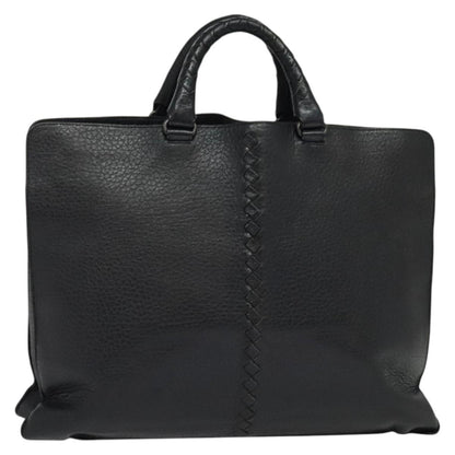 Bottega Veneta Double Compartment Convertible Tote Intrecciato Nappa, BLACK, LEATHER, Tote bag