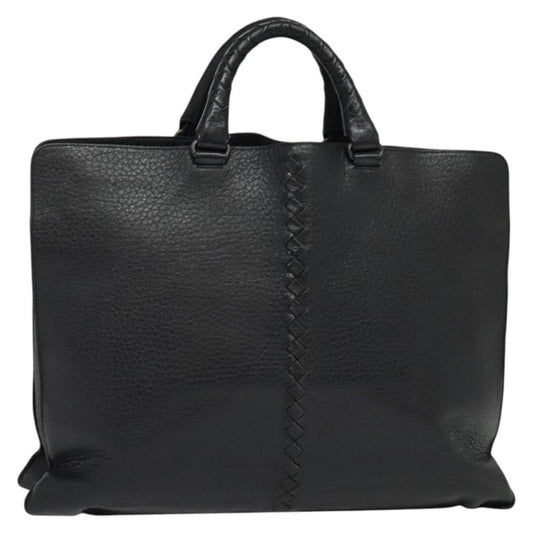 Bottega Veneta Double Compartment Convertible Tote Intrecciato Nappa, BLACK, LEATHER, Tote bag