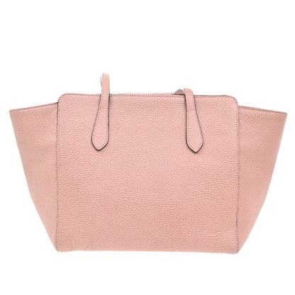 Gucci Swing Tote Leather, PINK, LEATHER, Tote bag