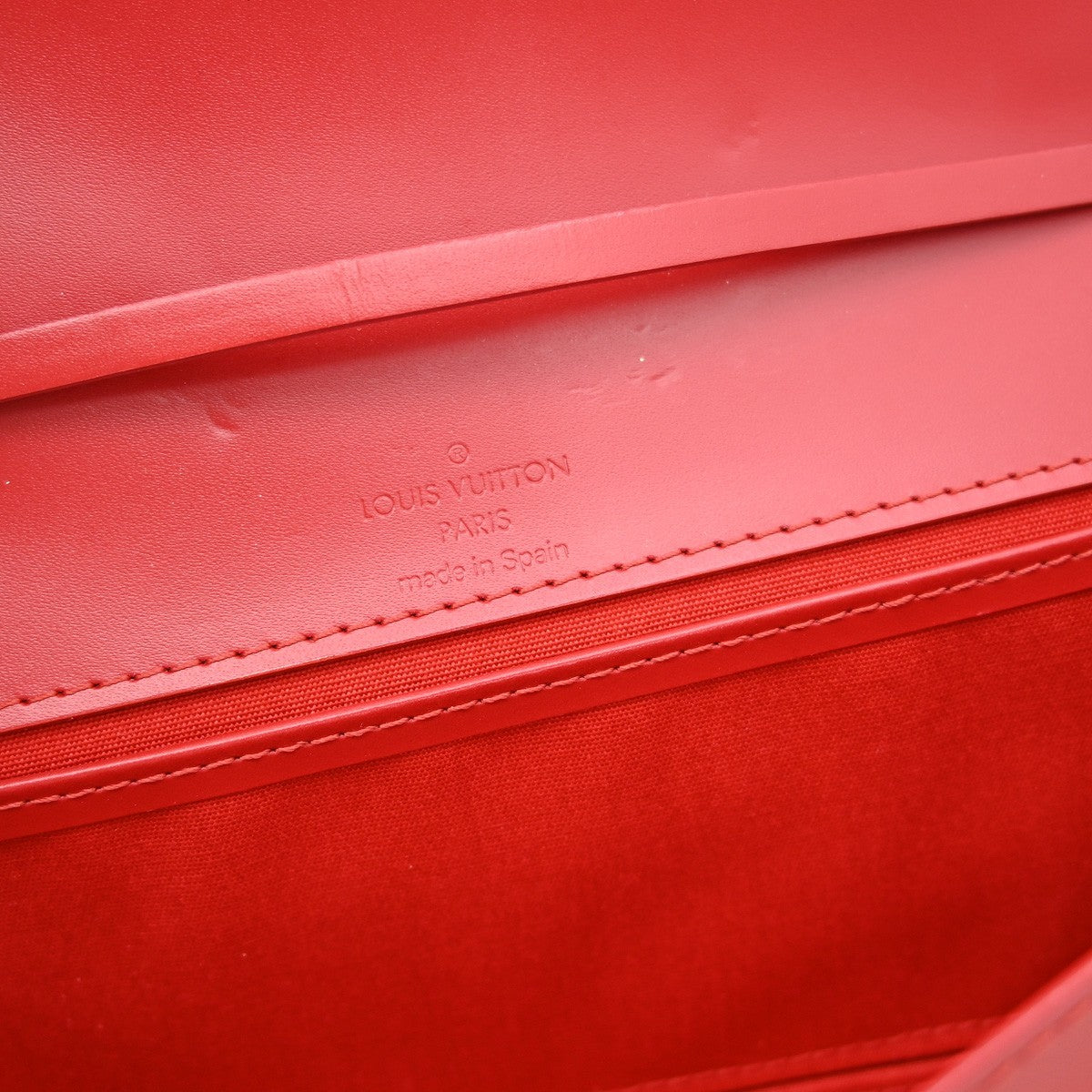 Louis Vuitton Honfleur Handbag Epi Leather, Red, Leather, Shoulder Bag