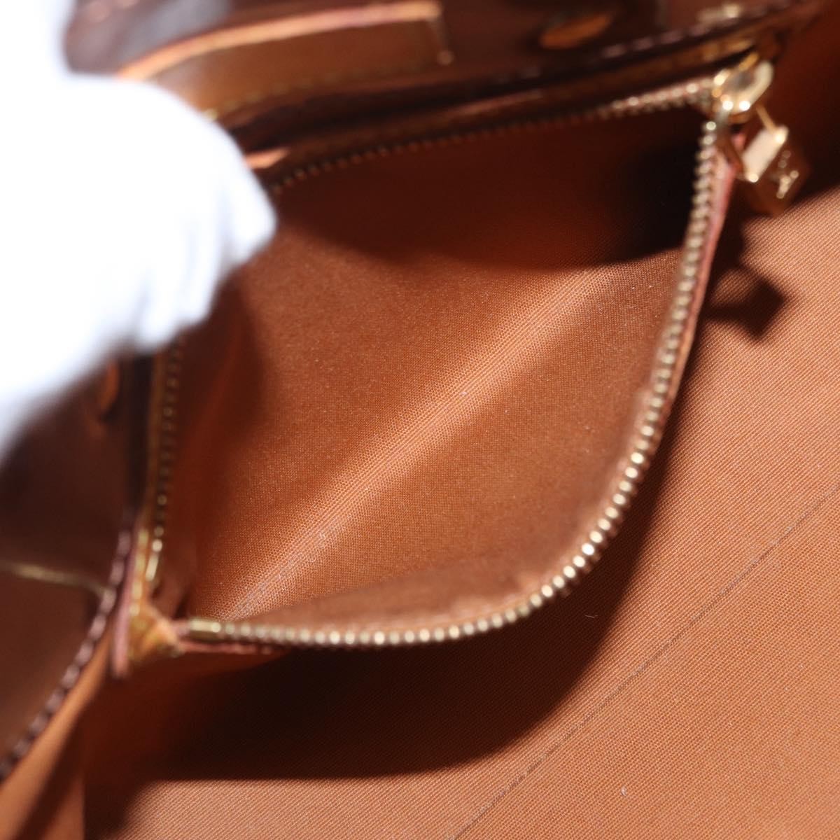 Louis Vuitton Reade Handbag Monogram Vernis, BROWN, PATENT_LEATHER, Tote bag