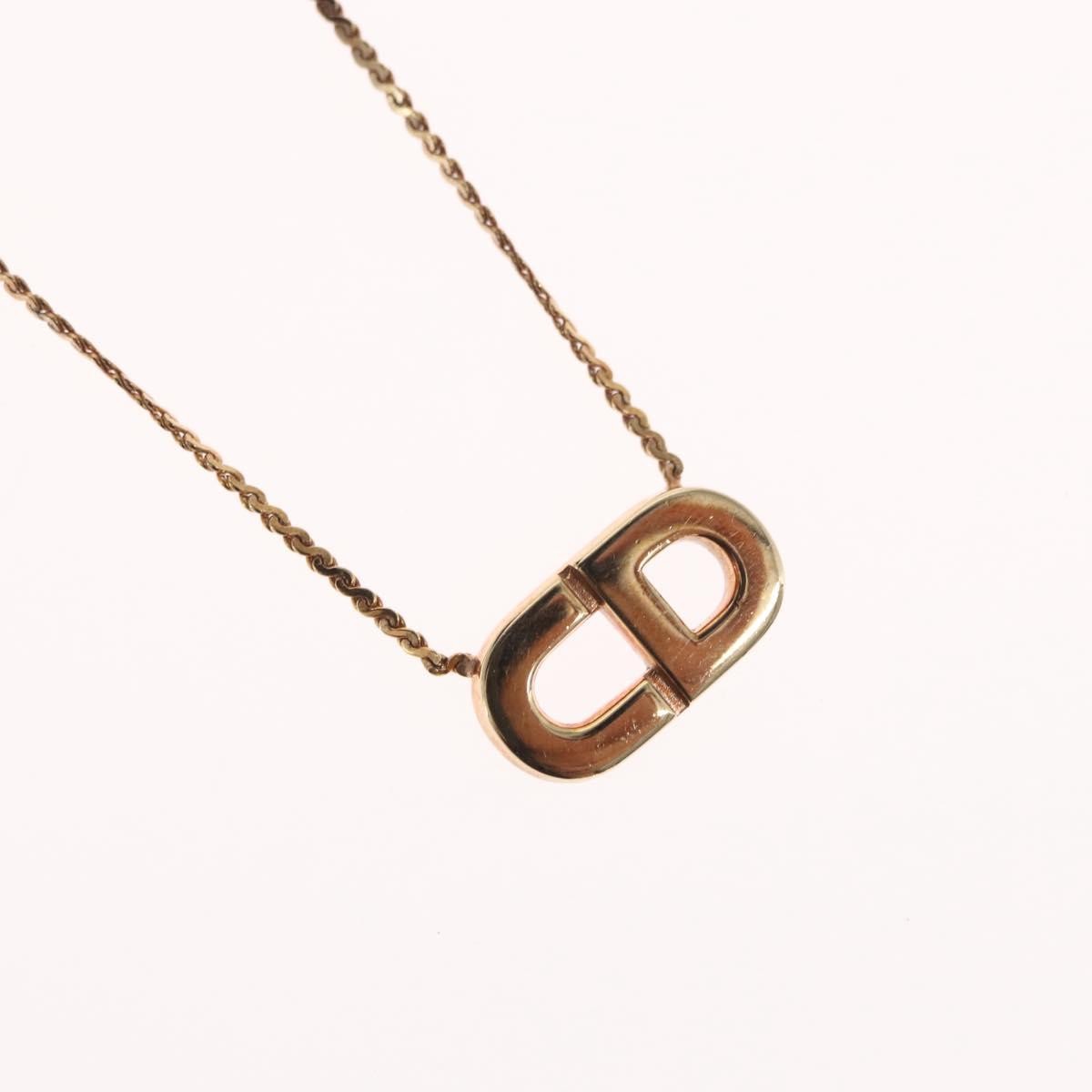 Christian Dior CD Logo necklace Metal, GOLD, METAL, Necklace
