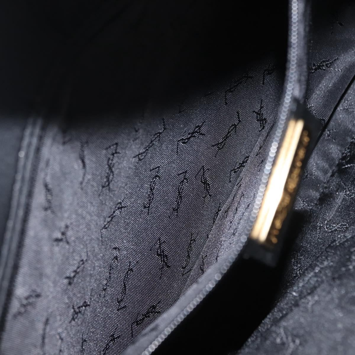 Saint Laurent Vintage Shoulder Bag Nylon, BLACK, NYLON, Tote bag