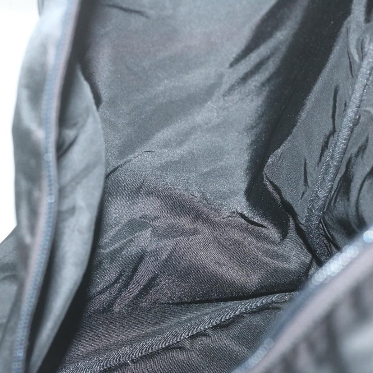 Prada Vintage Zip Handbag Tessuto, BLACK, NYLON, Handbag