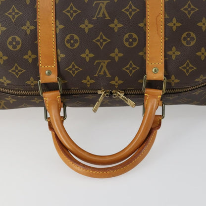 Louis Vuitton Keepall Bag Monogram Canvas, BROWN, CANVAS, Travel bag