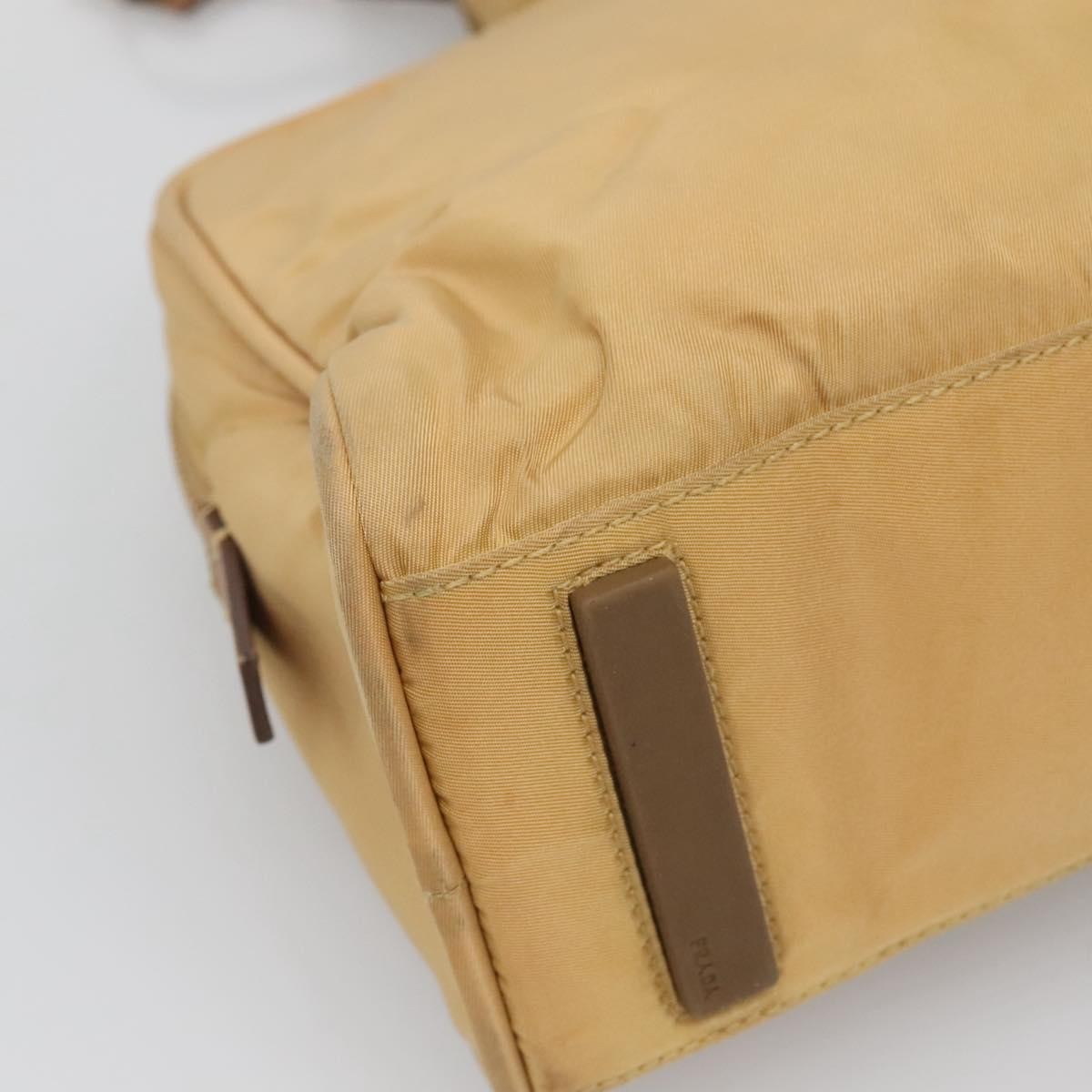 Prada Vintage Handbag Canvas, GOLD, NYLON, Handbag
