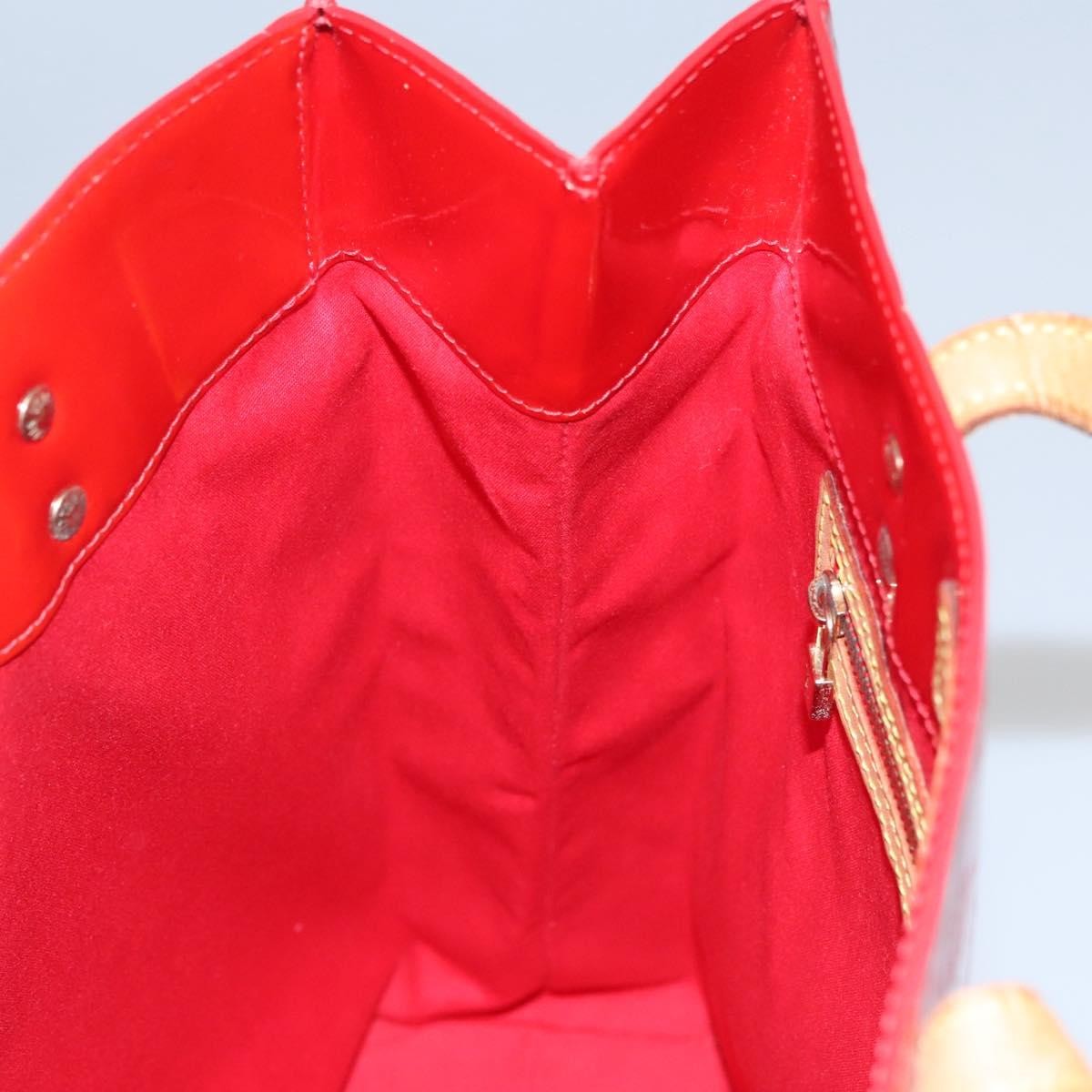 Louis Vuitton Reade Handbag Monogram Vernis, RED, PATENT_LEATHER, Handbag
