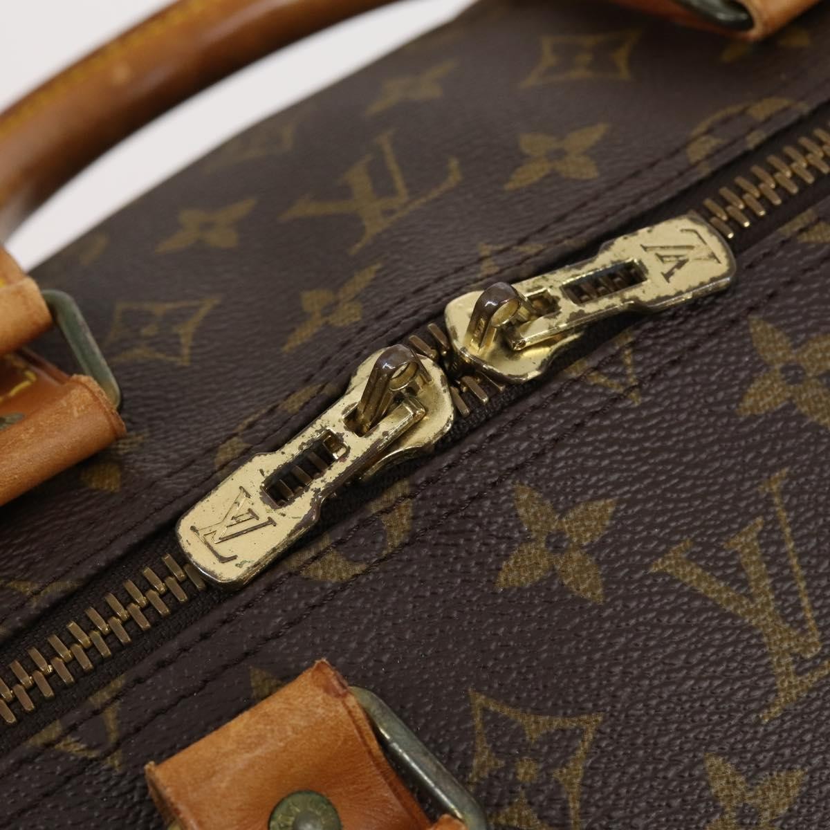 Louis Vuitton Keepall Bag Monogram Canvas, BROWN, CANVAS, Travel bag