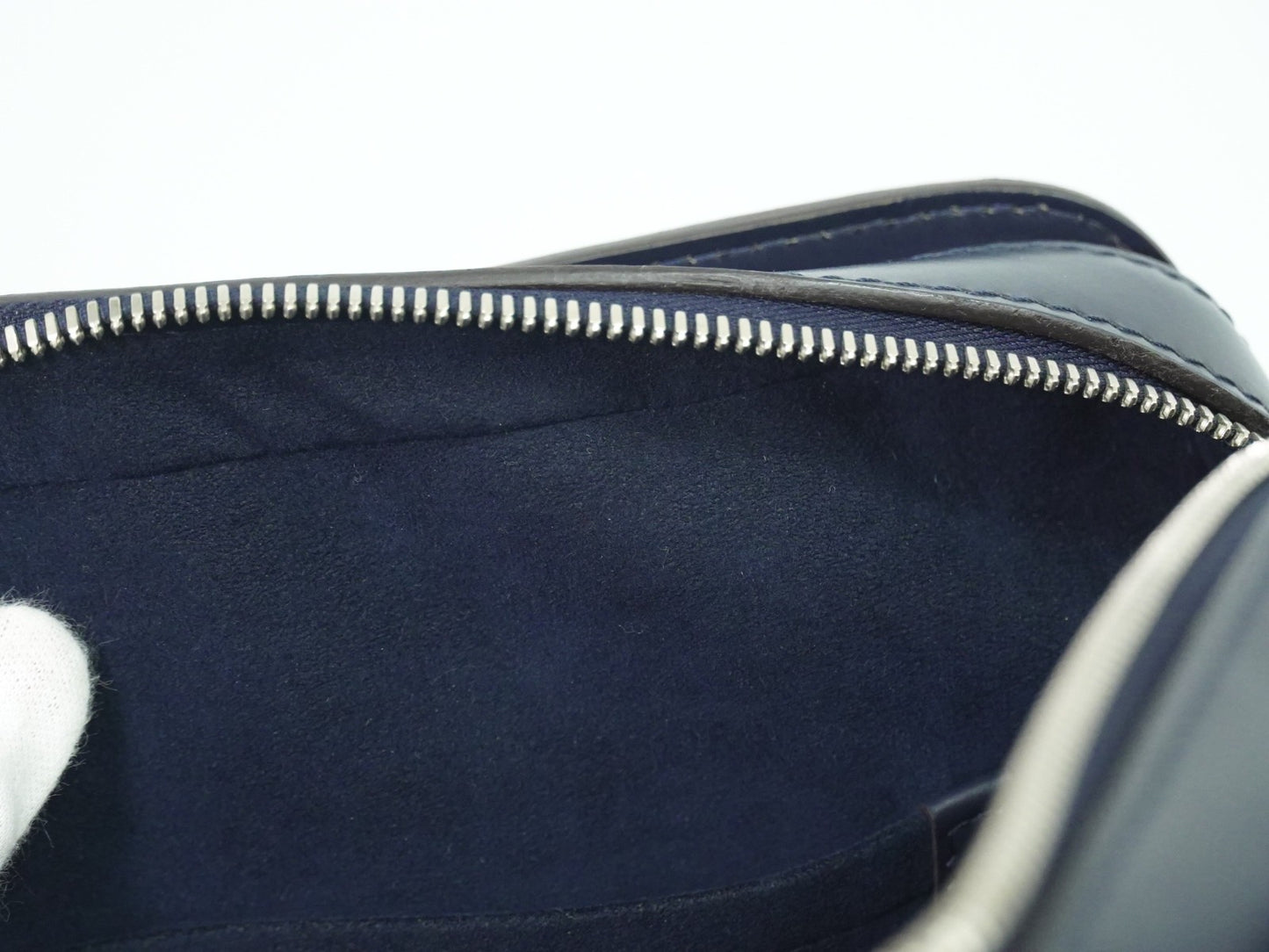 Louis Vuitton Brooks Briefcase Epi Leather, NAVY, LEATHER, Briefcase