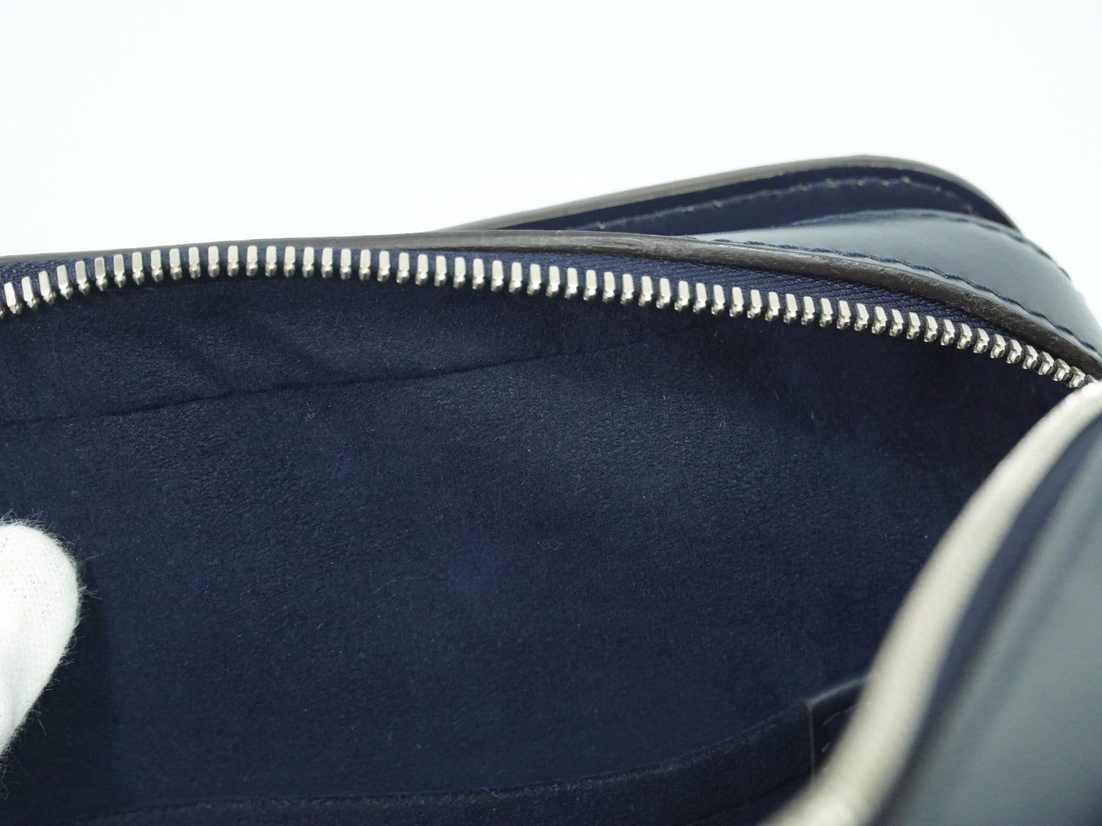 Louis Vuitton Brooks Briefcase Epi Leather, NAVY, LEATHER, Briefcase