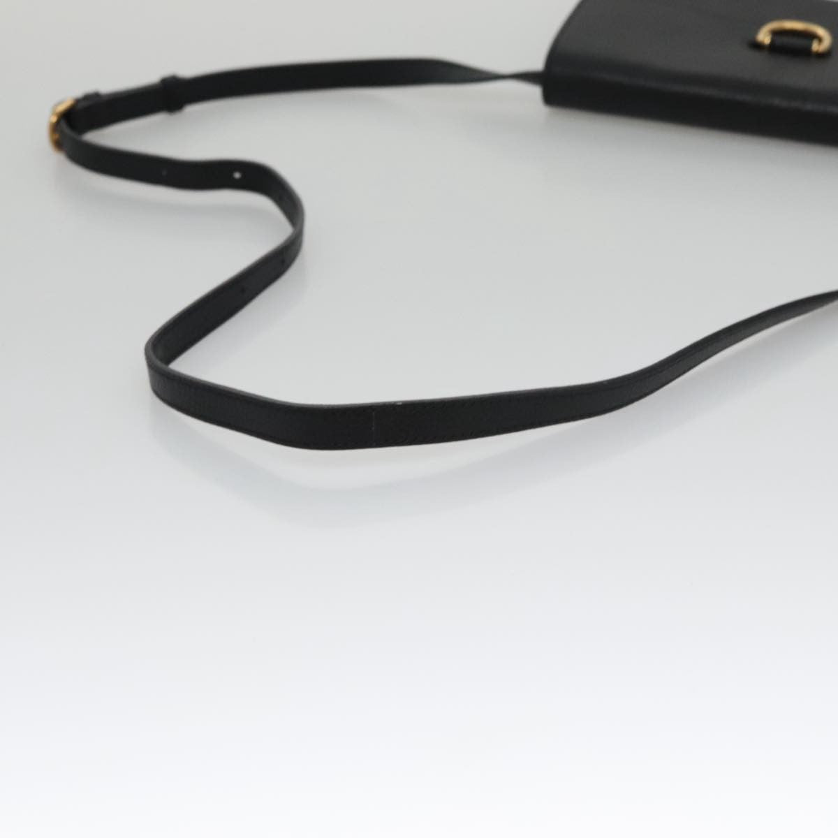 Burberry D-Ring Shoulder Bag Leather, BLACK, LEATHER, Shoulder bag