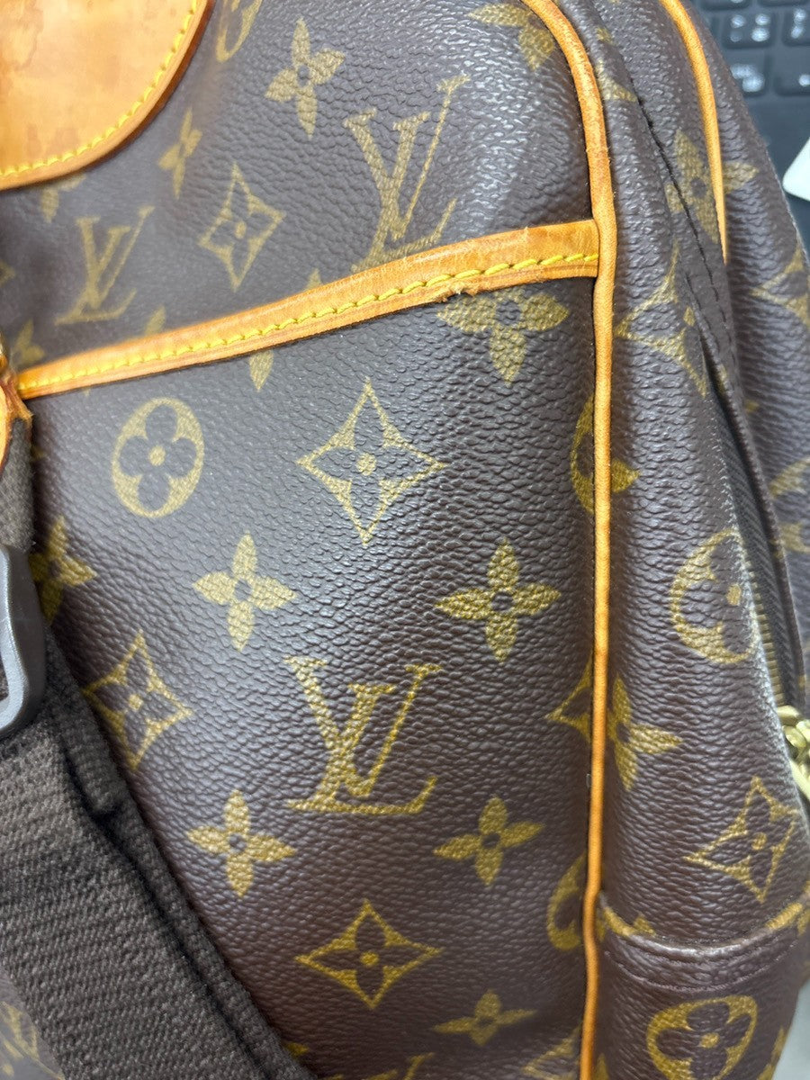 Louis Vuitton Alize Bag Monogram Canvas, BROWN, CANVAS, Travel bag