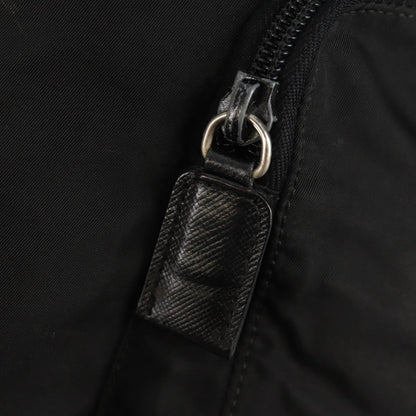 Prada Front Pocket Buckle Backpack Nylon, BLACK, NYLON, Backpack