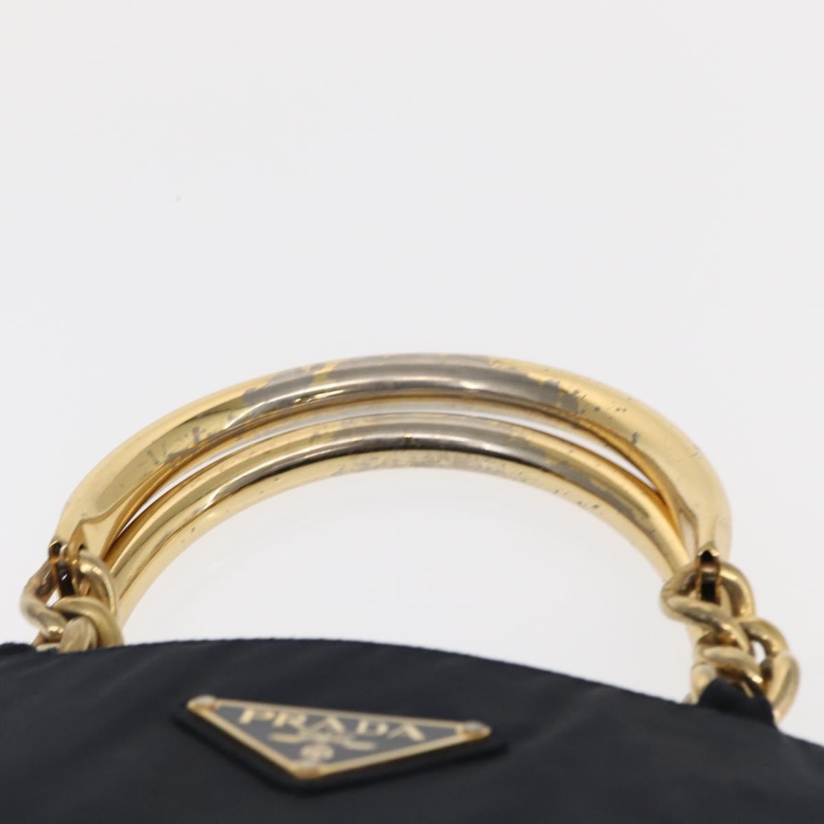 Prada Metal Handles Tote Tessuto, NAVY, NYLON, Tote bag
