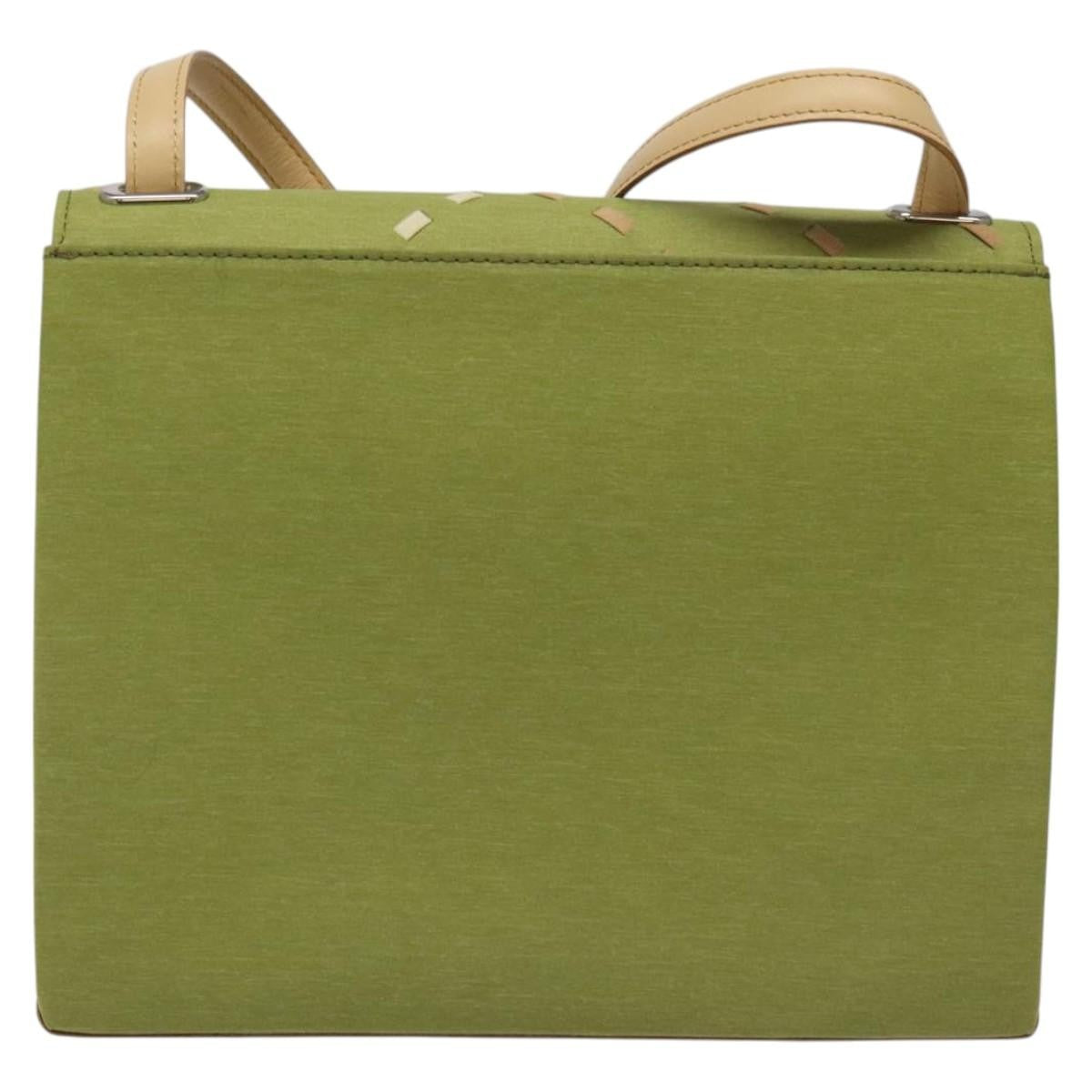 Burberry Nova check Shoulder bag Canvas, GREEN, CANVAS, Shoulder bag