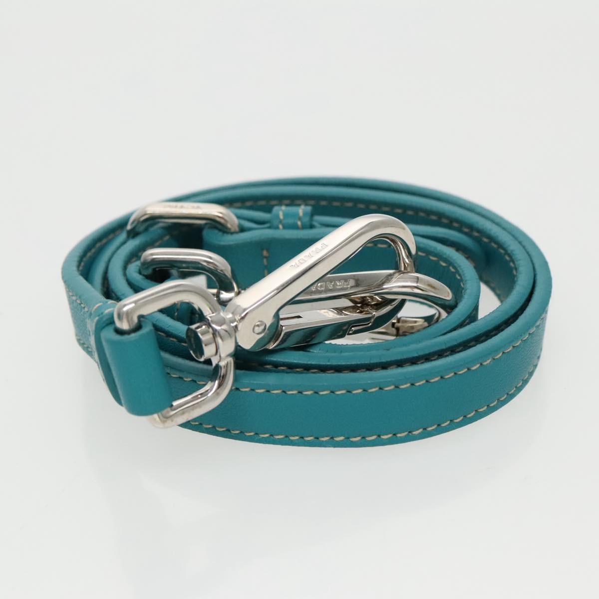 Prada Bow Convertible Tote Tessuto, TURQUOISE, NYLON, Tote bag