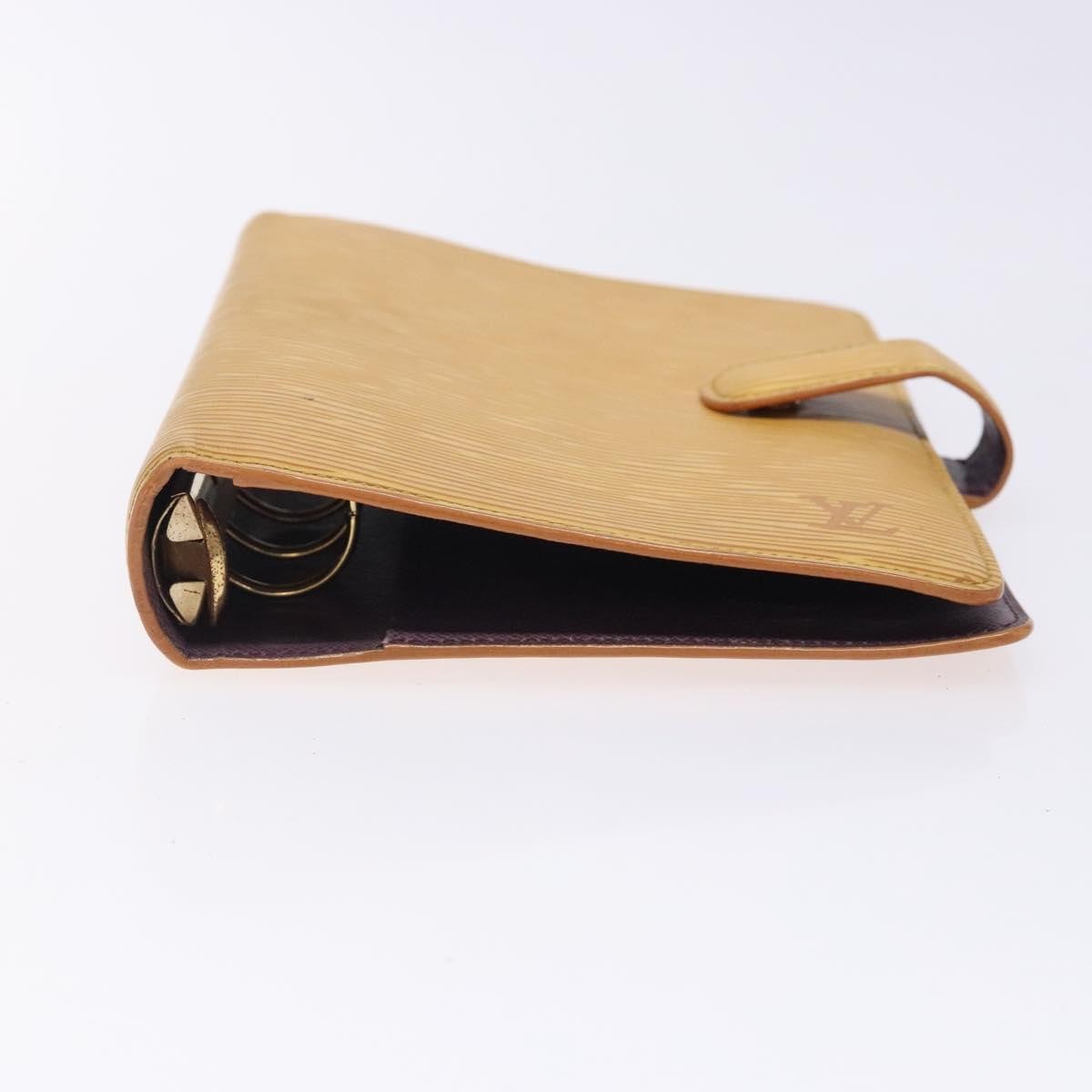 Louis Vuitton Agenda Cover Epi Leather, YELLOW, LEATHER, Wallets