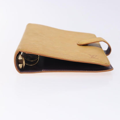 Louis Vuitton Agenda Cover Epi Leather, YELLOW, LEATHER, Wallets