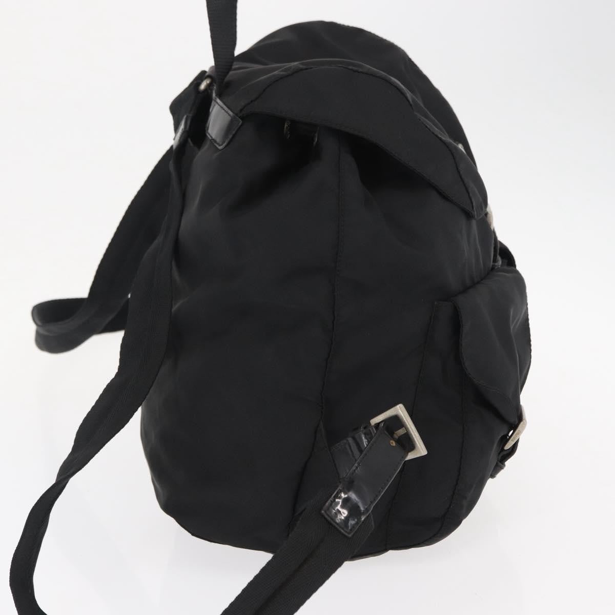 Prada Double Front Pocket Backpack Tessuto, BLACK, NYLON, Backpack
