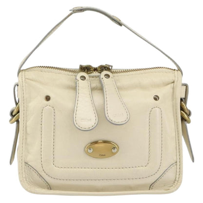 Chloe Vintage handbag Leather, WHITE, LEATHER, Handbag