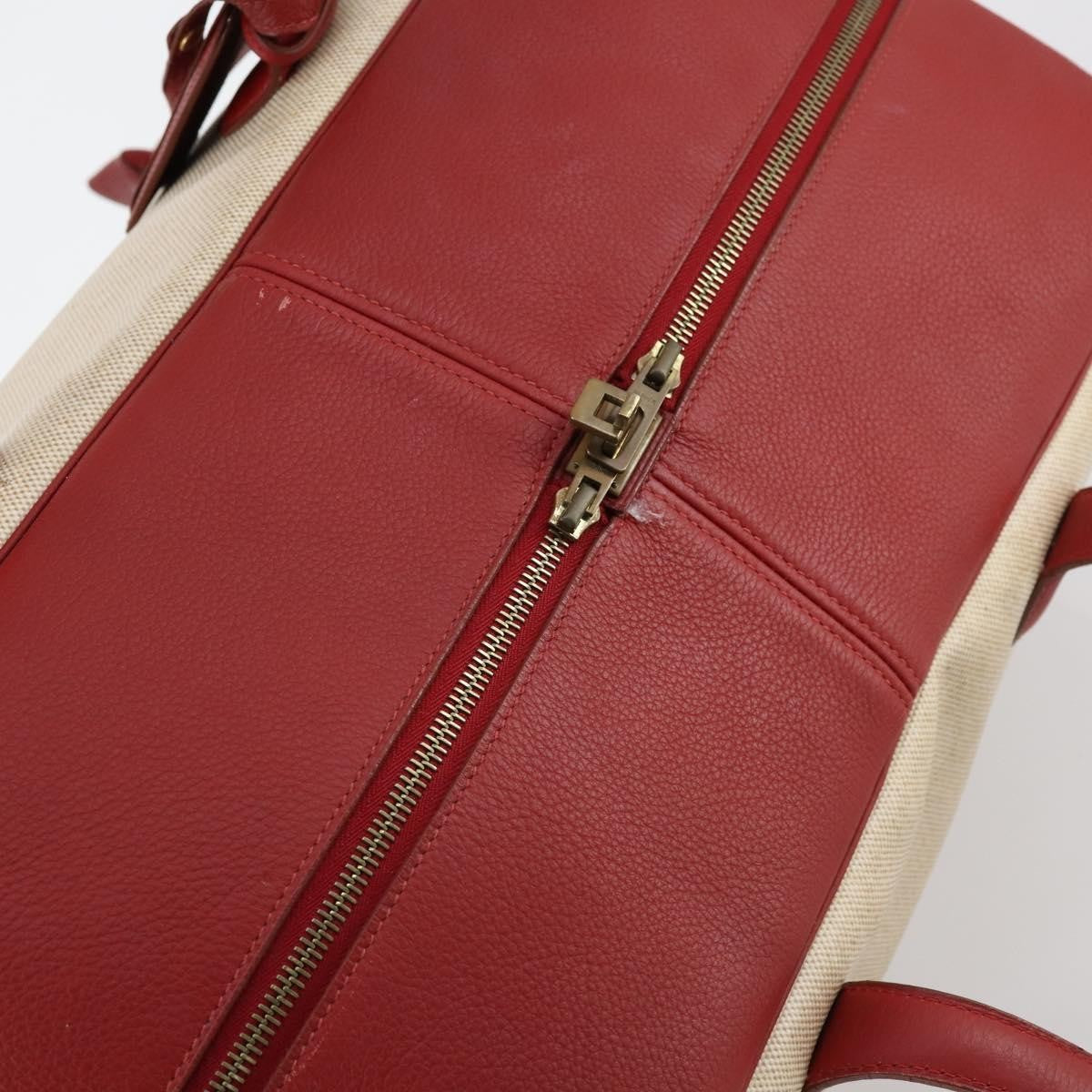 Hermes Victoria Travel Bag Toile, BEIGE, CANVAS, Travel bag