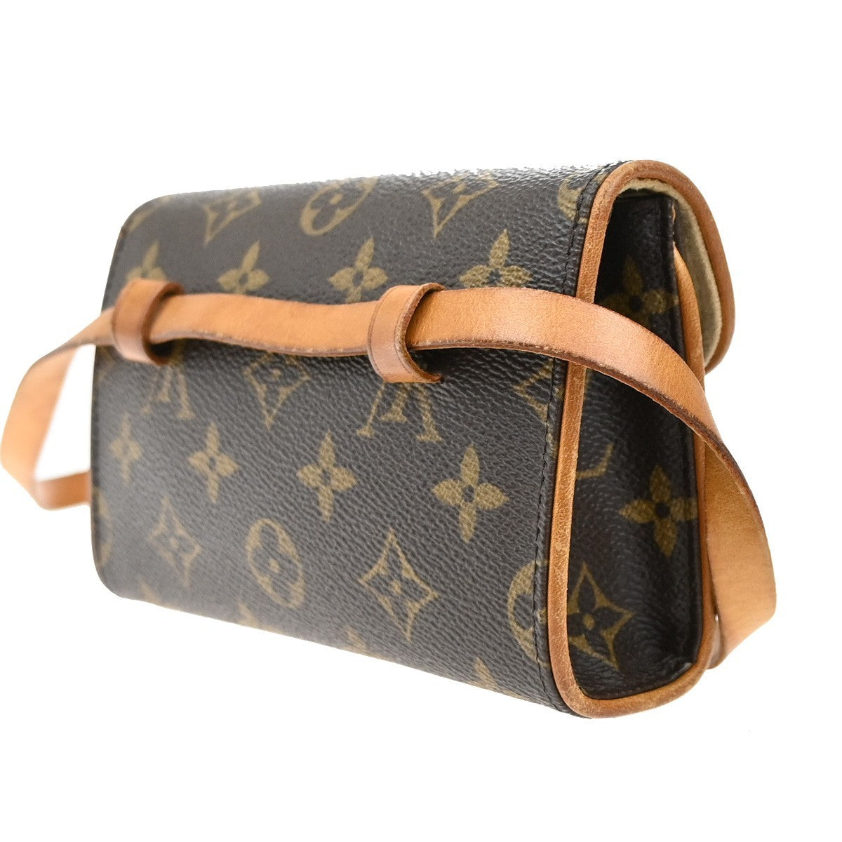 Louis Vuitton Florentine Waist Bag Monogram Canvas, BROWN, CANVAS, Clutche & pouche
